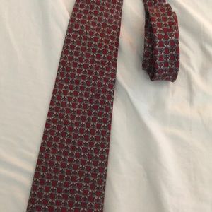 Men’s necktie. Brookville Collection 100% silk red